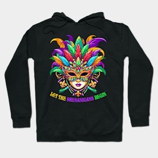 Let The Shenanigans Begin Mardi Gras Hoodie